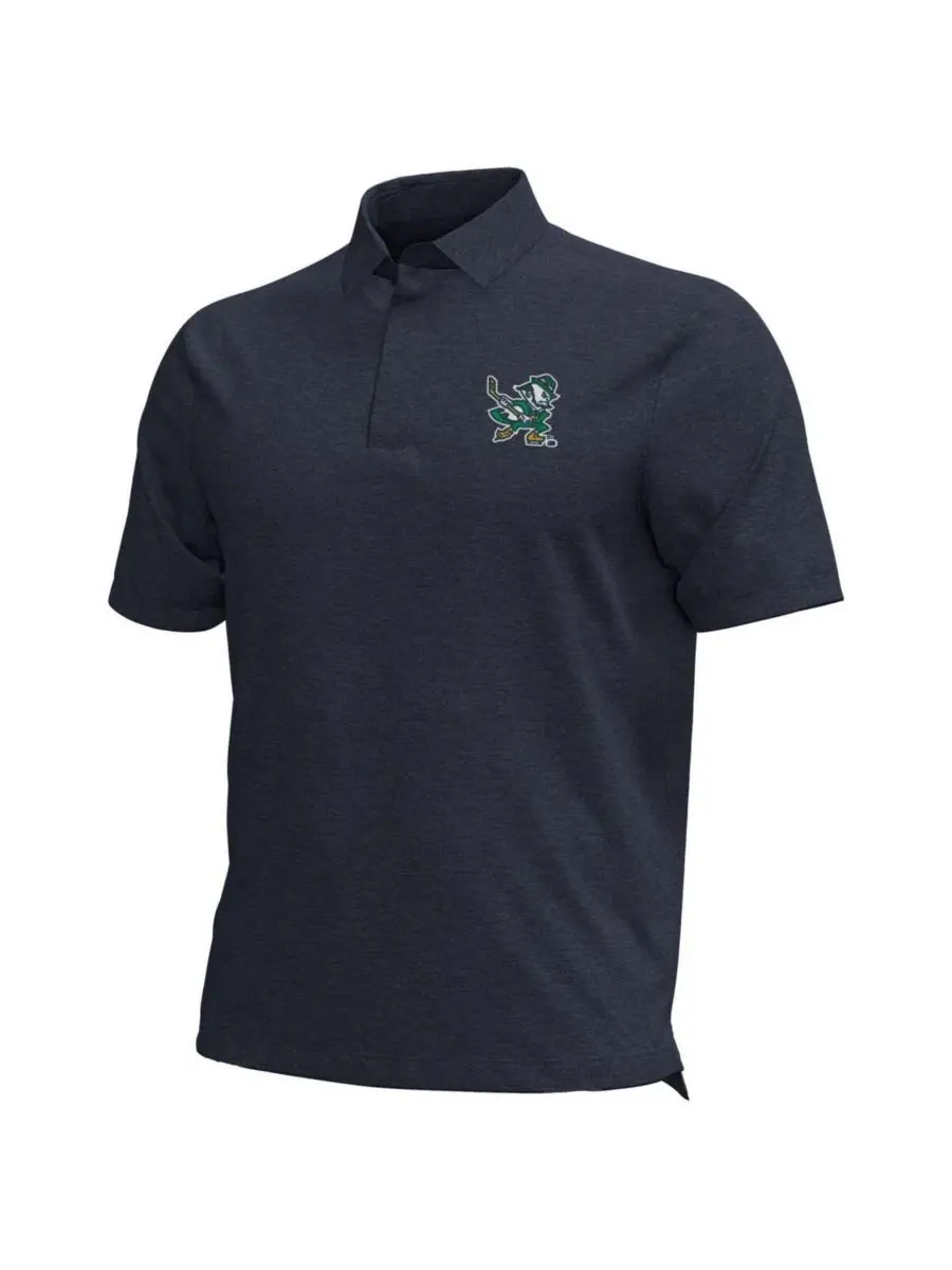 Under Armour Мужская темно-синяя хоккейная футболка-поло Notre Dame Fighting Irish Leprechaun Drive — изображение 3 из 3