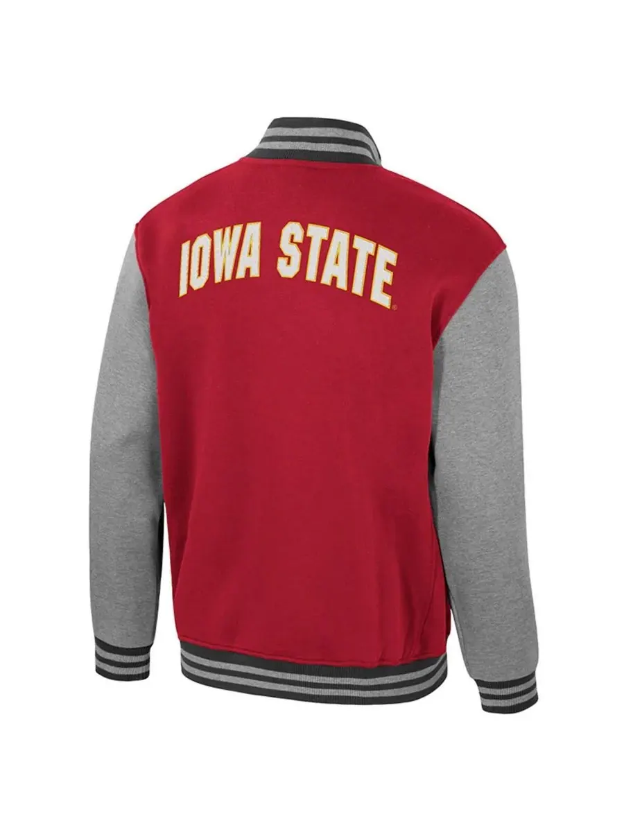Мужская куртка-бомбер на молнии Cardinal Iowa State Cyclones Ambi-Turner Colosseum — изображение 3 из 3, красный