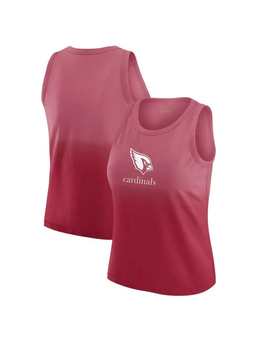 Женская майка x Gracie Hunt Cardinal Arizona Cardinals Ombre WEAR by Erin Andrews — изображение 1 из 3, красный