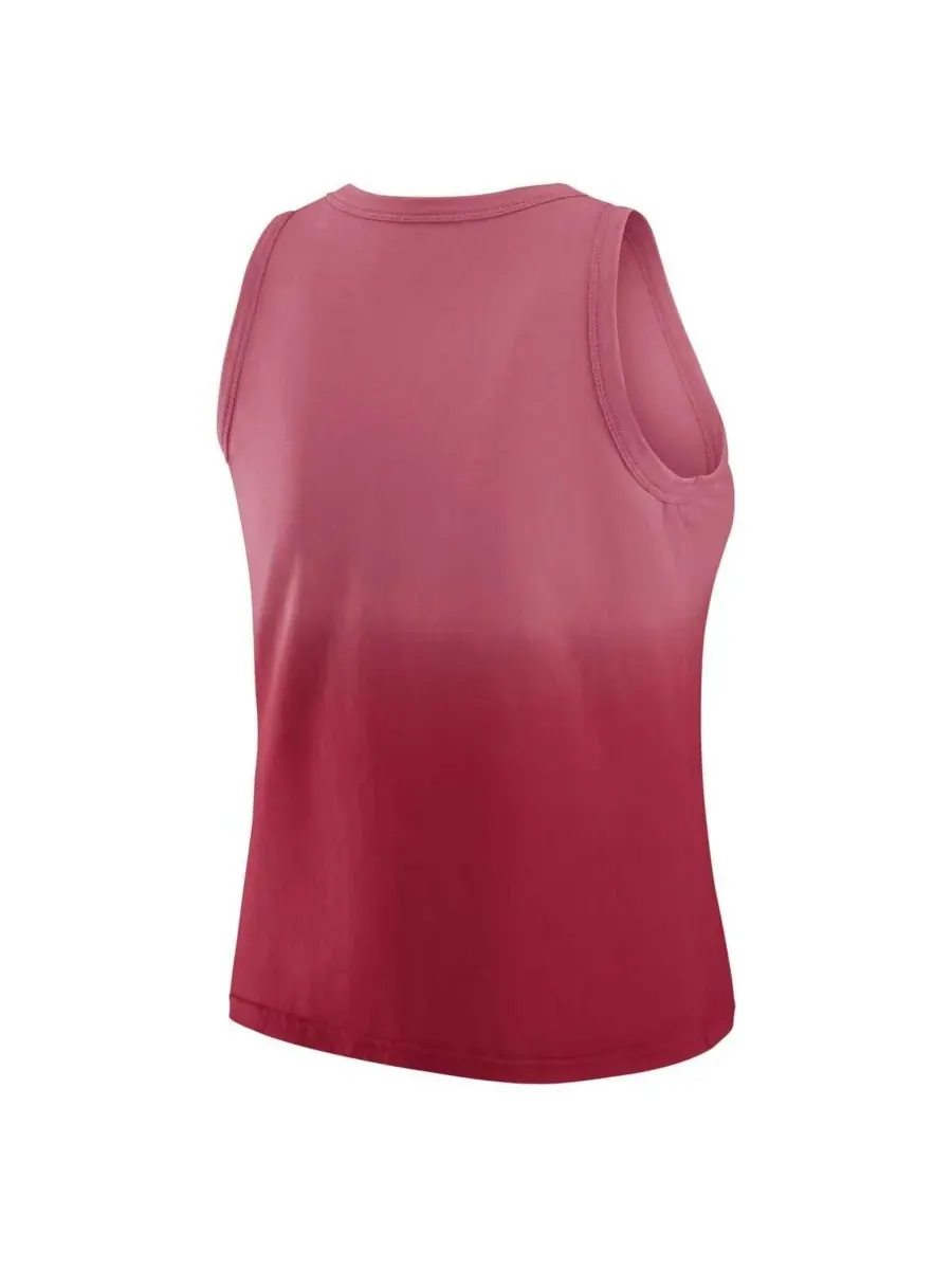 Женская майка x Gracie Hunt Cardinal Arizona Cardinals Ombre WEAR by Erin Andrews — изображение 2 из 3, красный