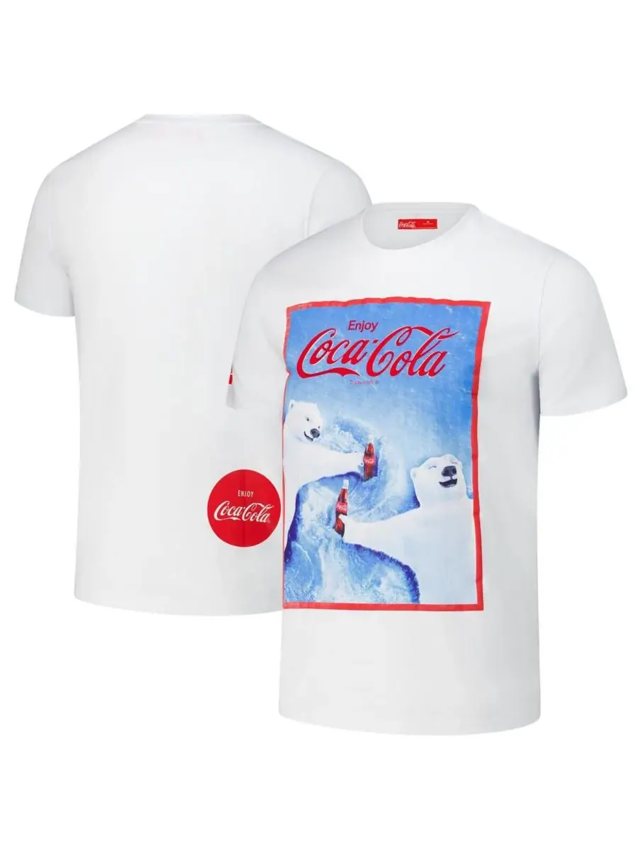 Freeze Max Мужская белая футболка Coca-Cola Snow Angels — изображение 1 из 3, белый