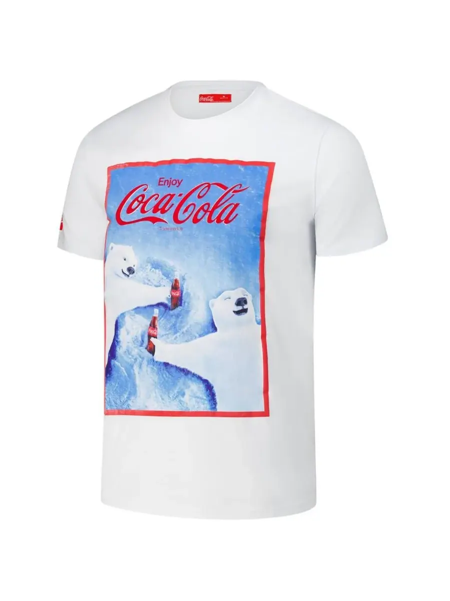 Freeze Max Мужская белая футболка Coca-Cola Snow Angels — изображение 3 из 3, белый