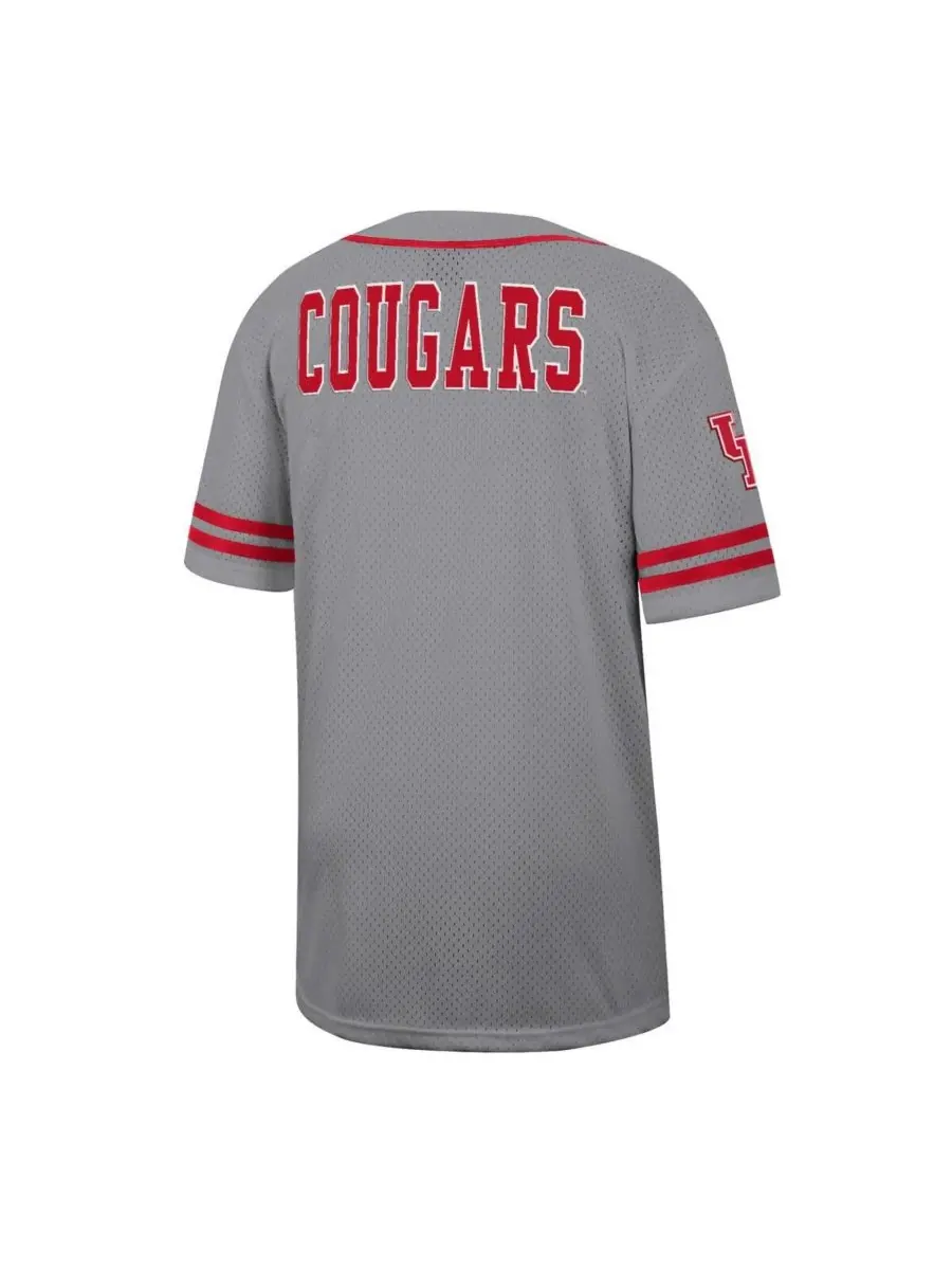 Colosseum Мужская серая бейсбольная майка Houston Cougars Free Spirited — изображение 2 из 3, серый