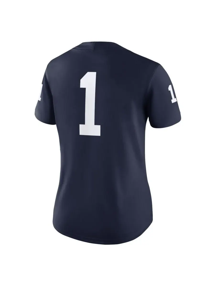 Nike Женская игровая футболка Penn State Nittany Lions — изображение 2 из 3, темно-синий