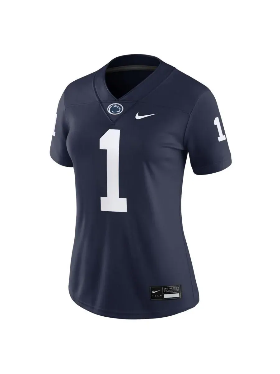 Nike Женская игровая футболка Penn State Nittany Lions — изображение 3 из 3, темно-синий