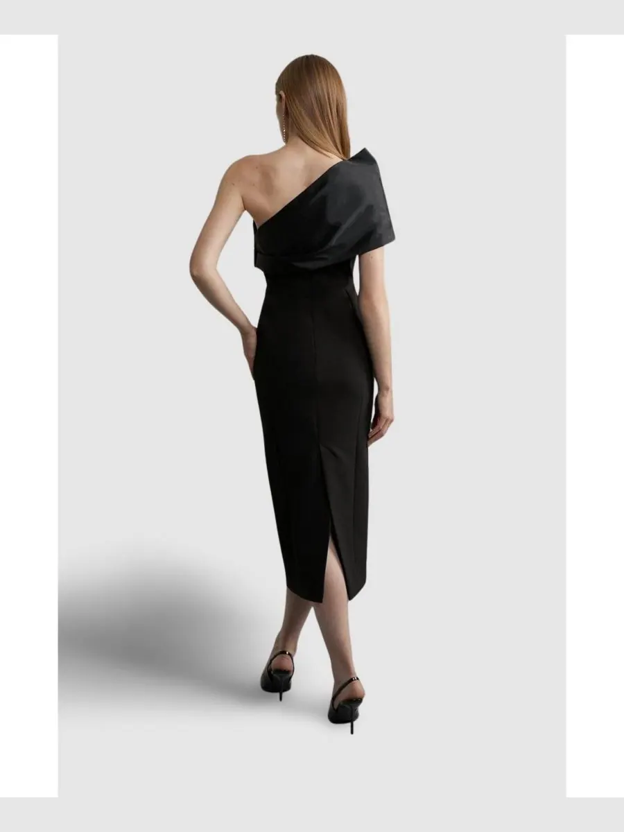 Женское миди-платье с одним плечевым швом Karen Millen, Mono — изображение 4 из 5