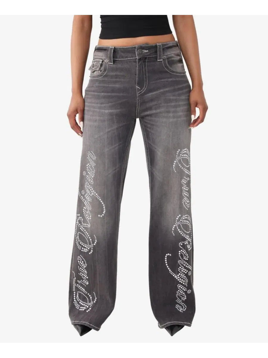 Женские джинсы Bobbi Mid-Rise Baggy Flap Jeans True Religion