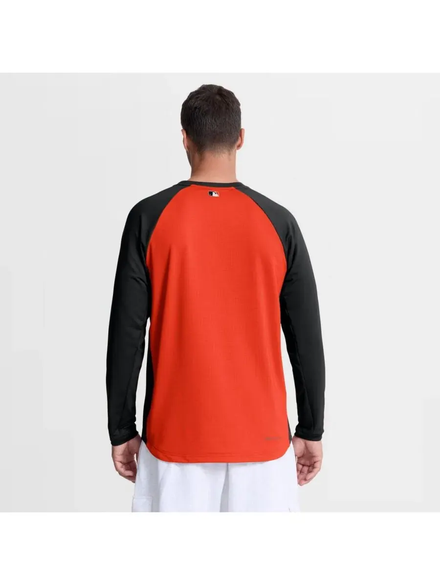 Свитшот с регланом и технологией Dri-FIT Baltimore Orioles Authentic Collection Raglan Dri-FIT Nike — изображение 4 из 5