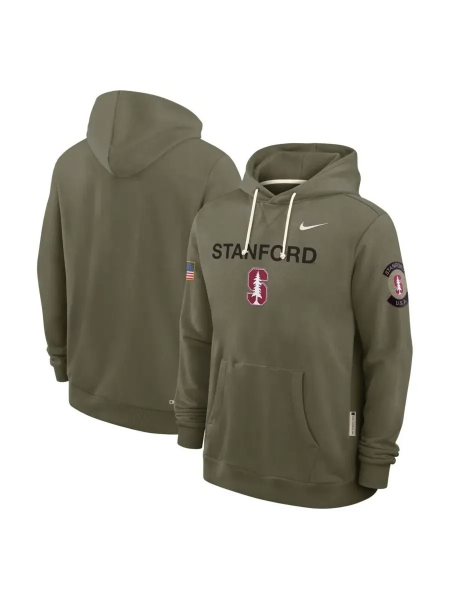 Оливковый худи Nike Stanford Cardinal Military Appreciation Performance — изображение 1 из 2