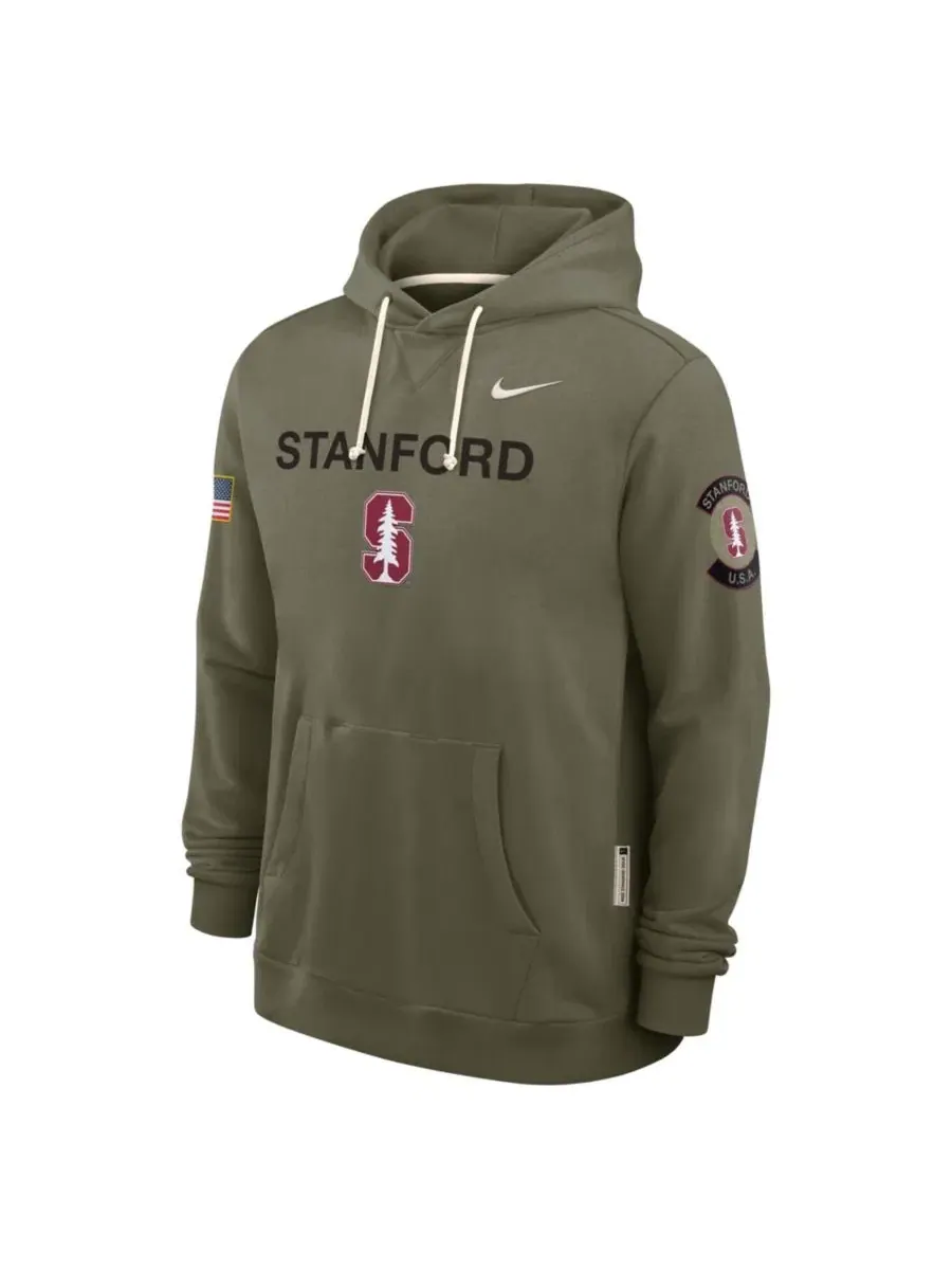 Оливковый худи Nike Stanford Cardinal Military Appreciation Performance — изображение 2 из 2