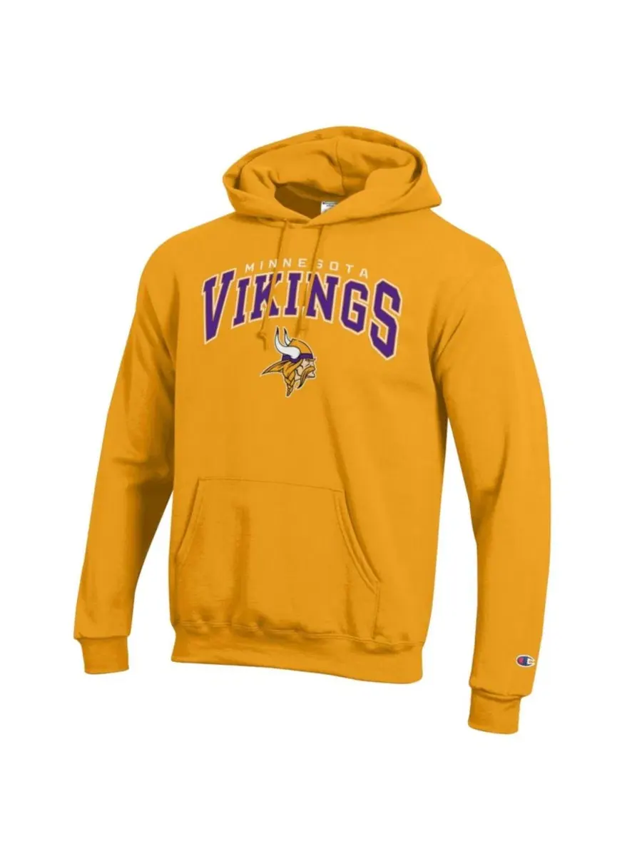 Худи с принтом Minnesota Vikings Power Blend Arch over Logo Champion — изображение 2 из 3, золото