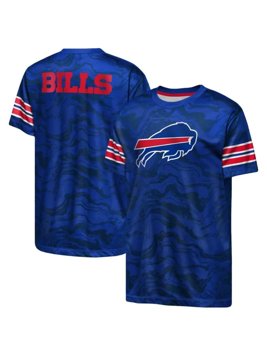 Футболка с длинным рукавом Buffalo Bills Slant Route Performance Outerstuff
