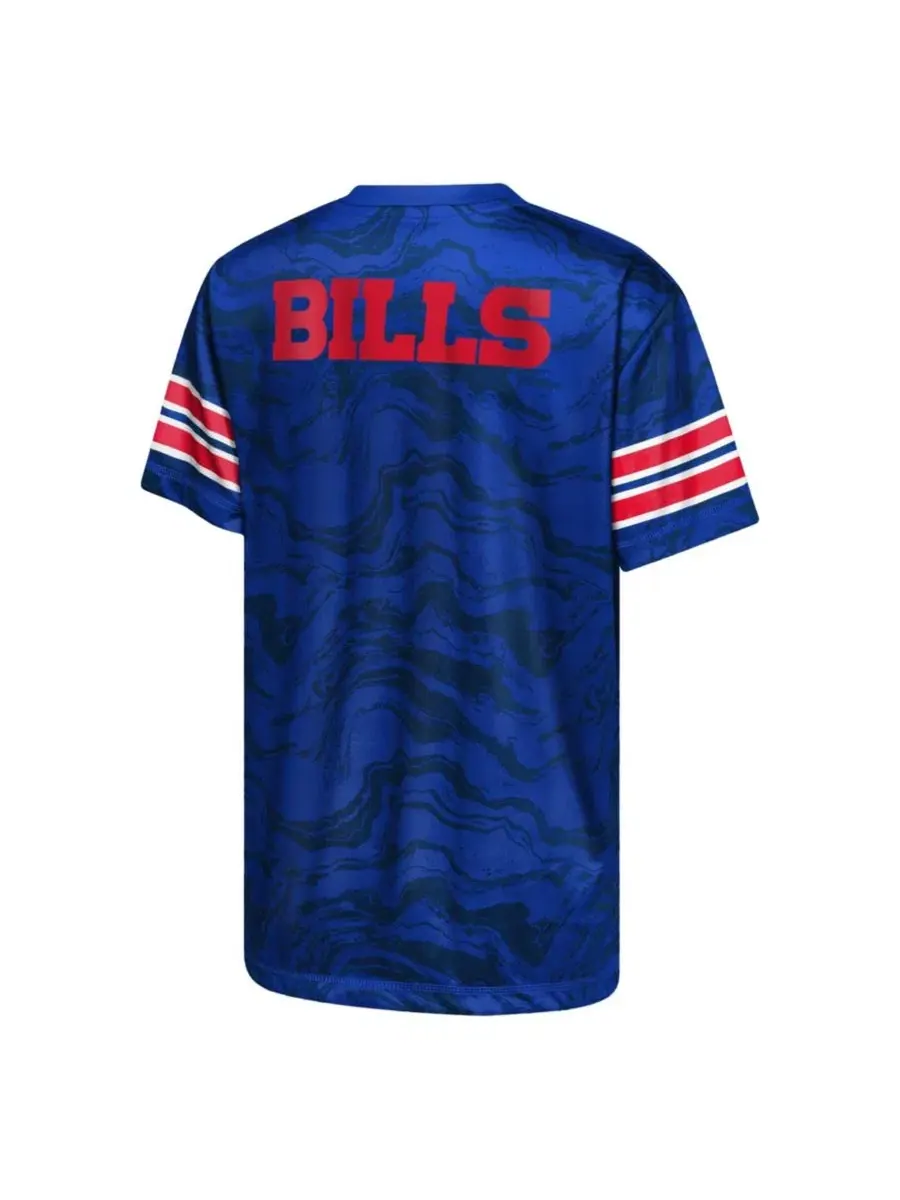 Футболка с длинным рукавом Buffalo Bills Slant Route Performance Outerstuff — изображение 3 из 3, королевский