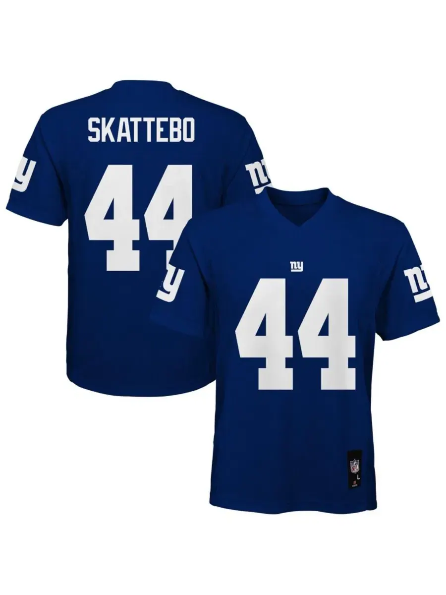 Реплика джерси Cam Skattebo New York Giants с коротким рукавом Outerstuff
