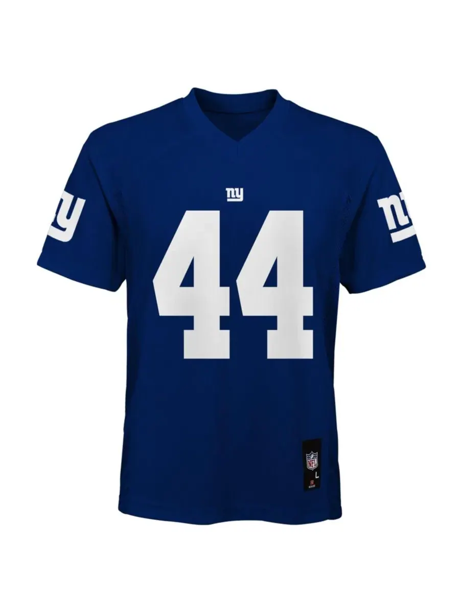 Реплика джерси Cam Skattebo New York Giants с коротким рукавом Outerstuff — изображение 2 из 3, королевский