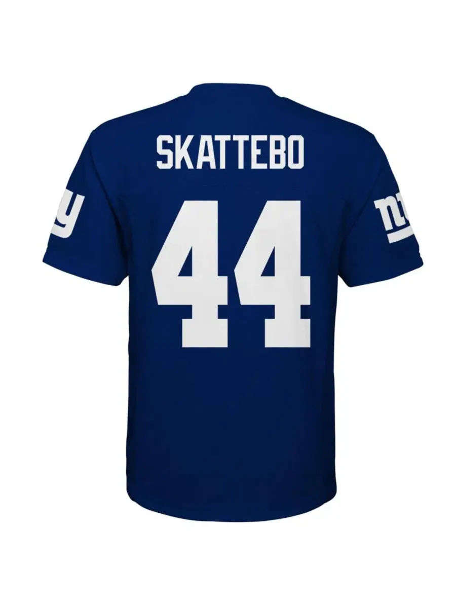 Реплика джерси Cam Skattebo New York Giants с коротким рукавом Outerstuff — изображение 3 из 3, королевский