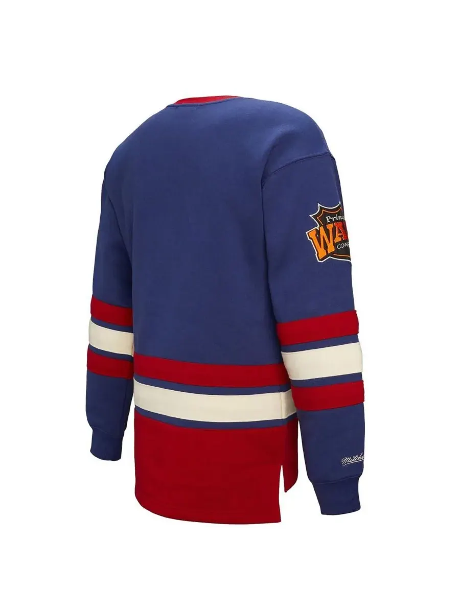 Mitchell & Ness Женская синяя толстовка New York Rangers Heritage на шнуровке — изображение 4 из 5, синий