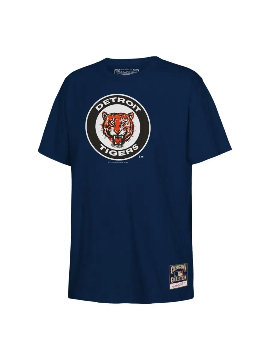 Футболка с длинным рукавом Retro Logo Mitchell & Ness — изображение 1 из 1, темно-синий