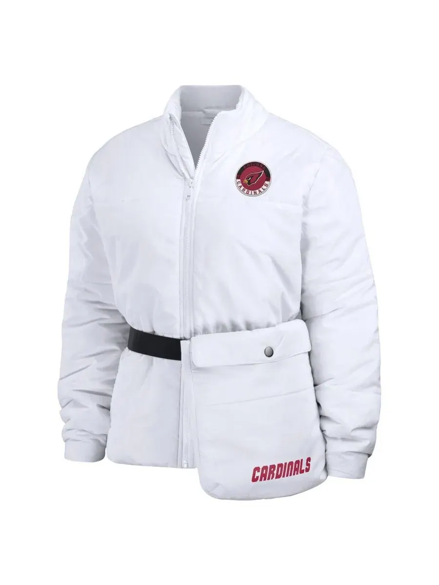 Куртка-пуховик с принтом Arizona Cardinals WEAR by Erin Andrews — изображение 2 из 5, белый
