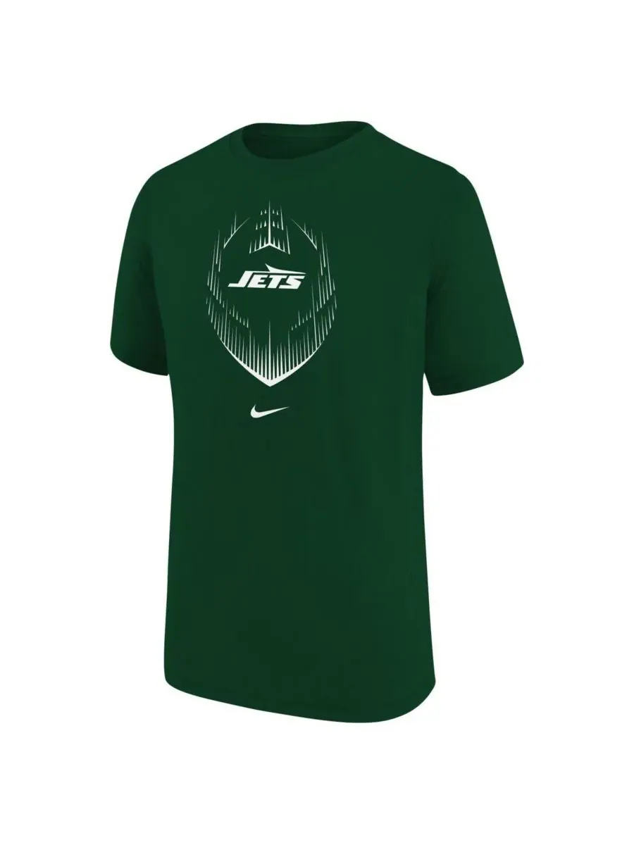 Nike Футболка New York Jets Legend Icon зеленого цвета для мальчиков и девочек — изображение 3 из 3, зеленый