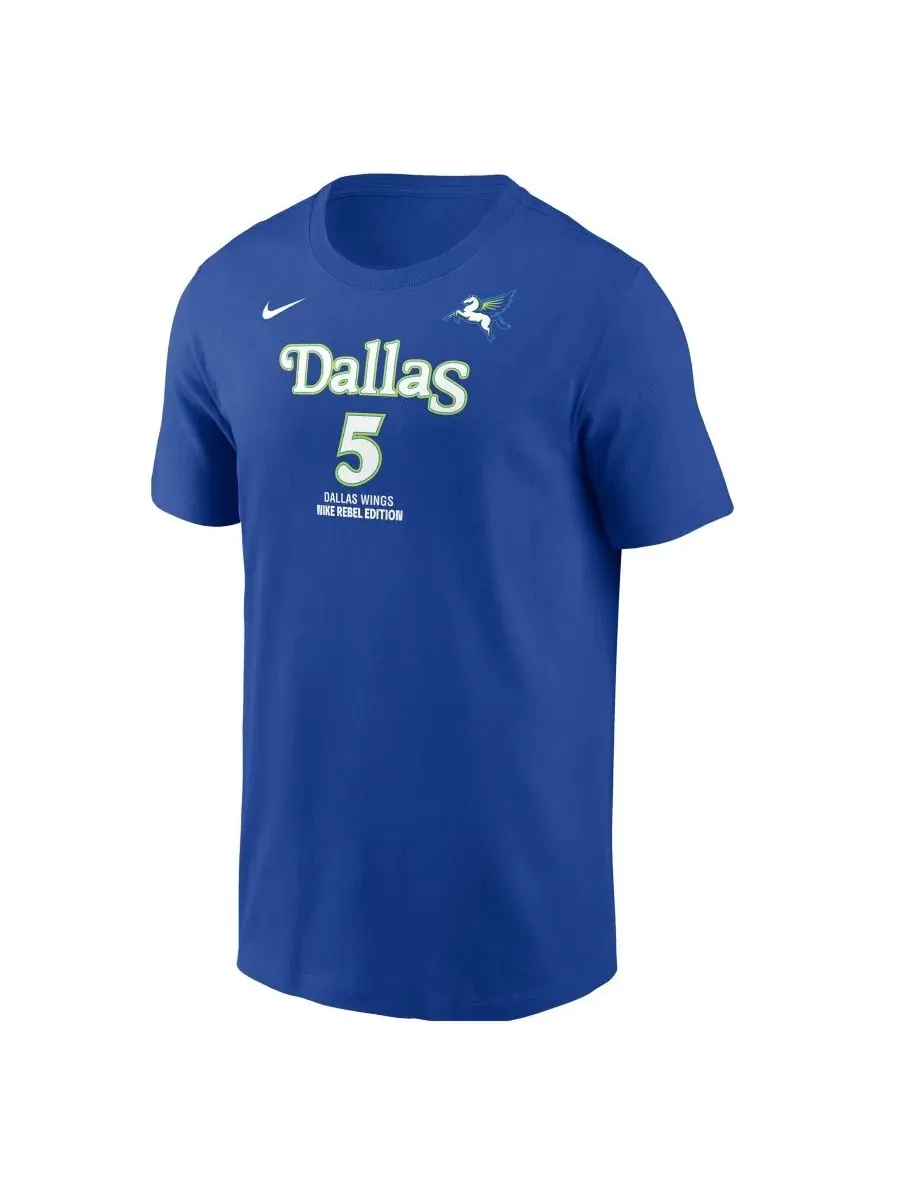 Футболка с именем и номером игрока Paige Bueckers Dallas Wings Rebel Edition Nike — изображение 2 из 3, синий