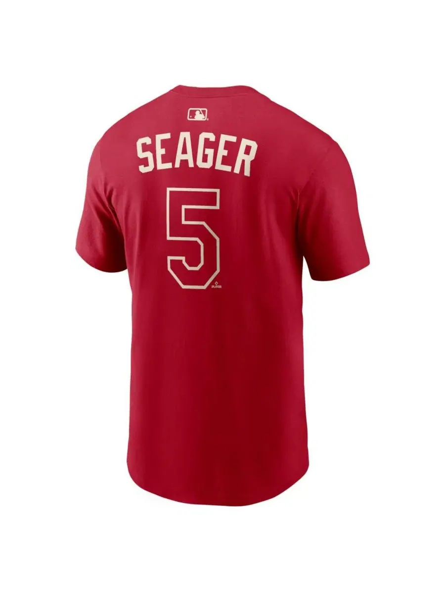 Футболка с длинным рукавом Corey Seager Red Texas Rangers 2026 City Connect Name & Number Nike — изображение 3 из 3, красный