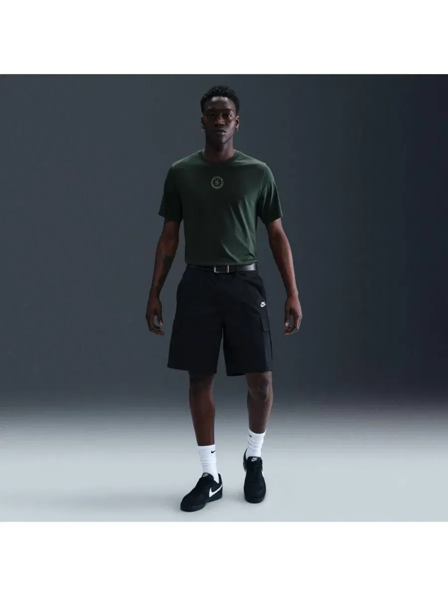 Футболка с длинным рукавом Chelsea Crest Nike — изображение 1 из 5, зеленый