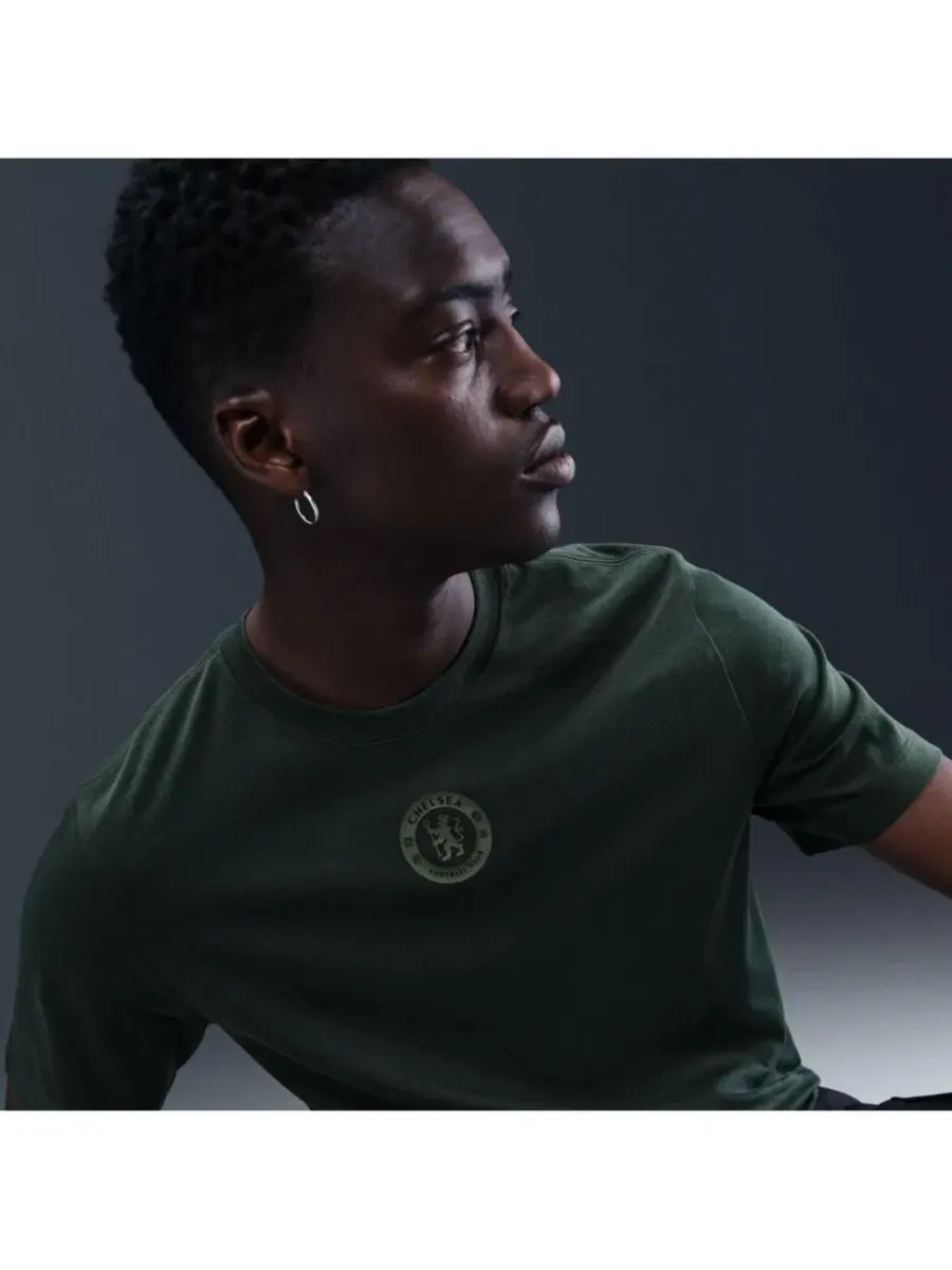 Футболка с длинным рукавом Chelsea Crest Nike — изображение 5 из 5, зеленый