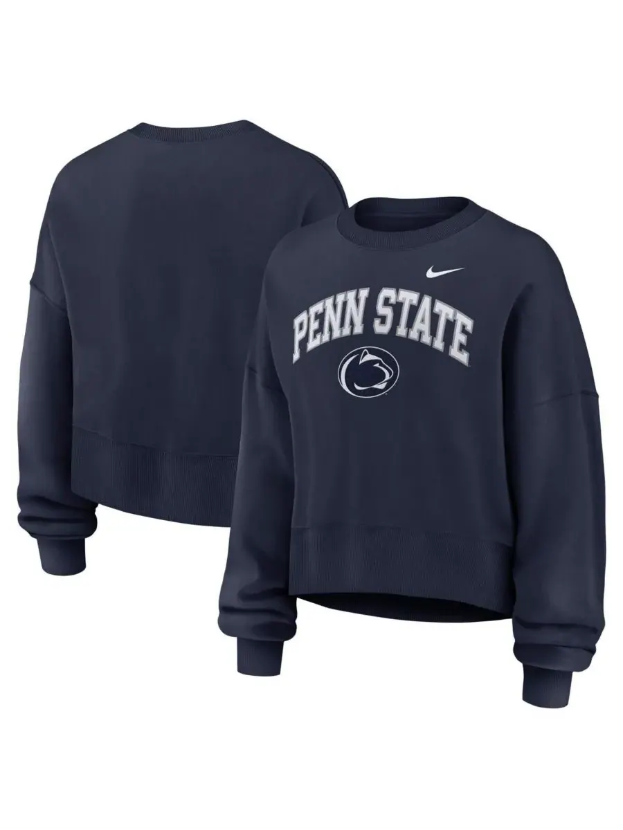Nike Женская темно-синяя толстовка с изображением арки Феникса и логотипом Penn State Nittany Lions — изображение 1 из 3