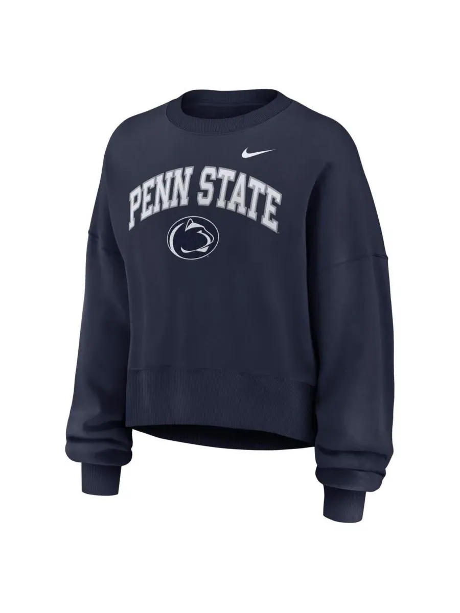 Nike Женская темно-синяя толстовка с изображением арки Феникса и логотипом Penn State Nittany Lions — изображение 2 из 3