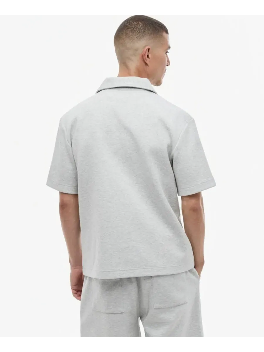 Мужское поло с четверть-застежкой, модель Quarter-Zip Sweatshirt Polo Mode of One, Wnh Md Hthr Gry — изображение 4 из 4