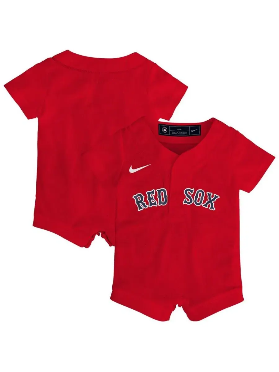 Детский красный комбинезон-футболка Boston Red Sox (альтернативная версия) для мальчиков и девочек — изображение 1 из 3