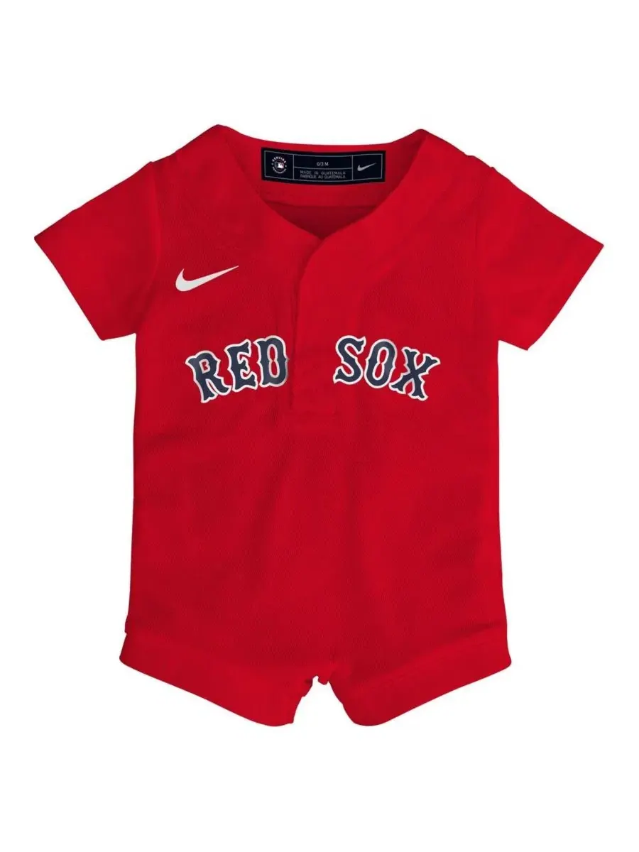 Детский красный комбинезон-футболка Boston Red Sox (альтернативная версия) для мальчиков и девочек — изображение 2 из 3