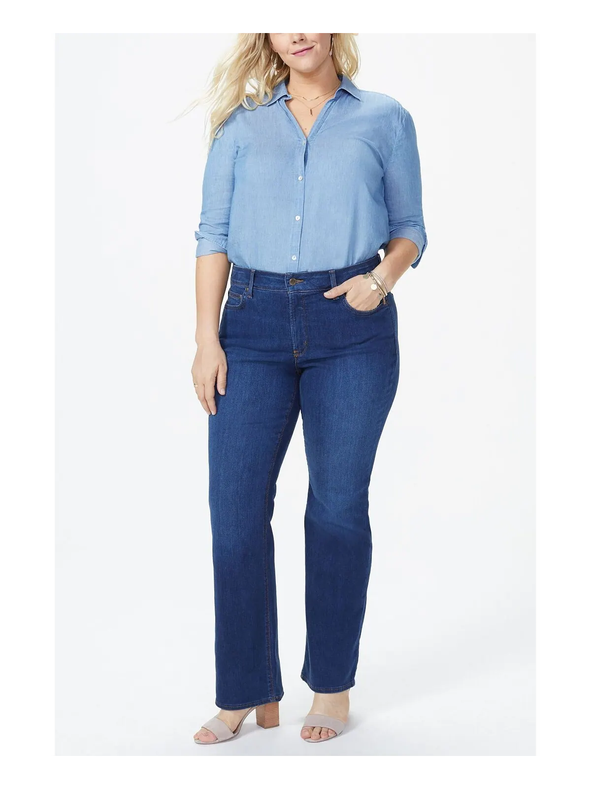 Джинсы больших размеров Barbara Bootcut NYDJ — изображение 1 из 3