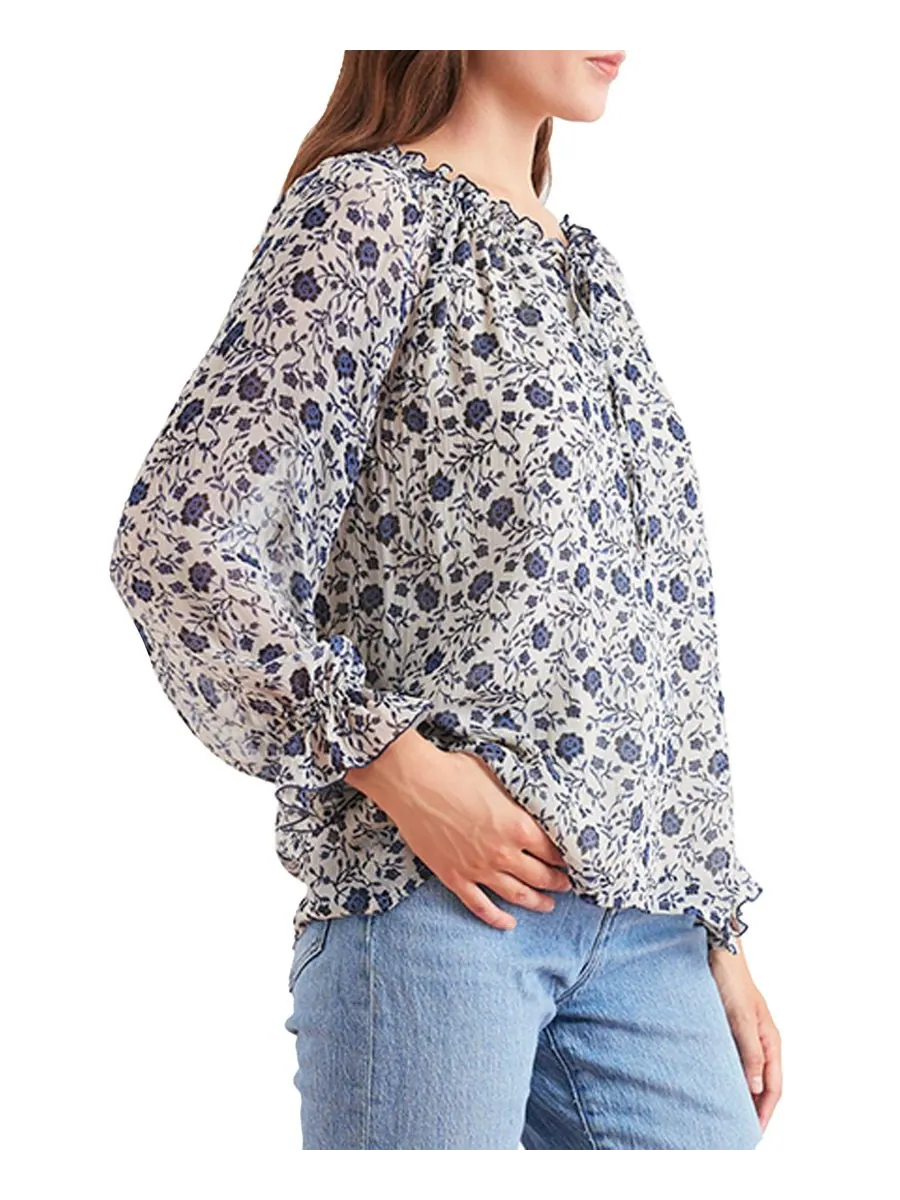 Женский топ Esme Paneros Clothing, Sapphire vines — изображение 2 из 3