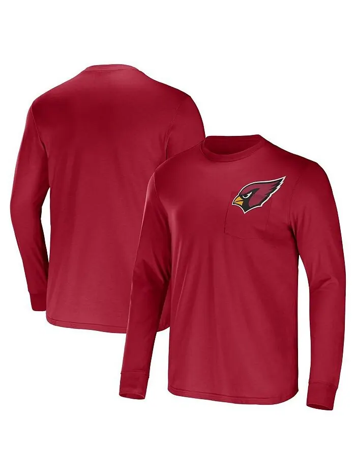 Мужская футболка с длинным рукавом NFL x Darius Rucker Collection от Cardinal Arizona Cardinals — изображение 1 из 3, красный