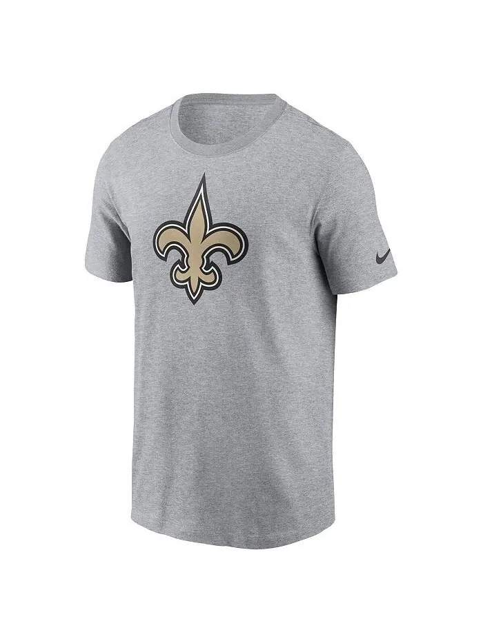 Мужская серая футболка с логотипом New Orleans Saints Essential Nike — изображение 2 из 3, серый