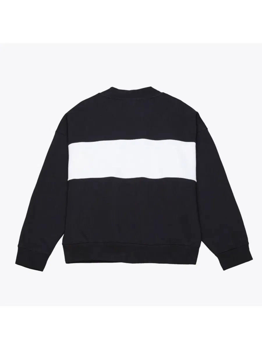 Женский свитшот с четверть-застежкой Oversized Statement Mitchell & Ness — изображение 2 из 2, черный