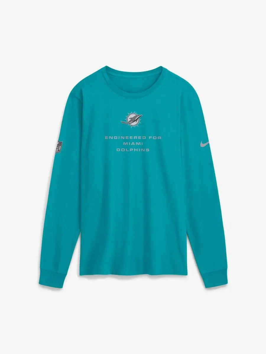Футболка с длинным рукавом Nike Sideline Bold Arch Star Dri-FIT — изображение 1 из 3, голубой