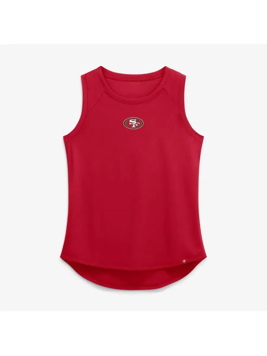 Женский топ без рукавов с сетчатой вставкой San Francisco 49ers Fanatics — изображение 2 из 4, алый