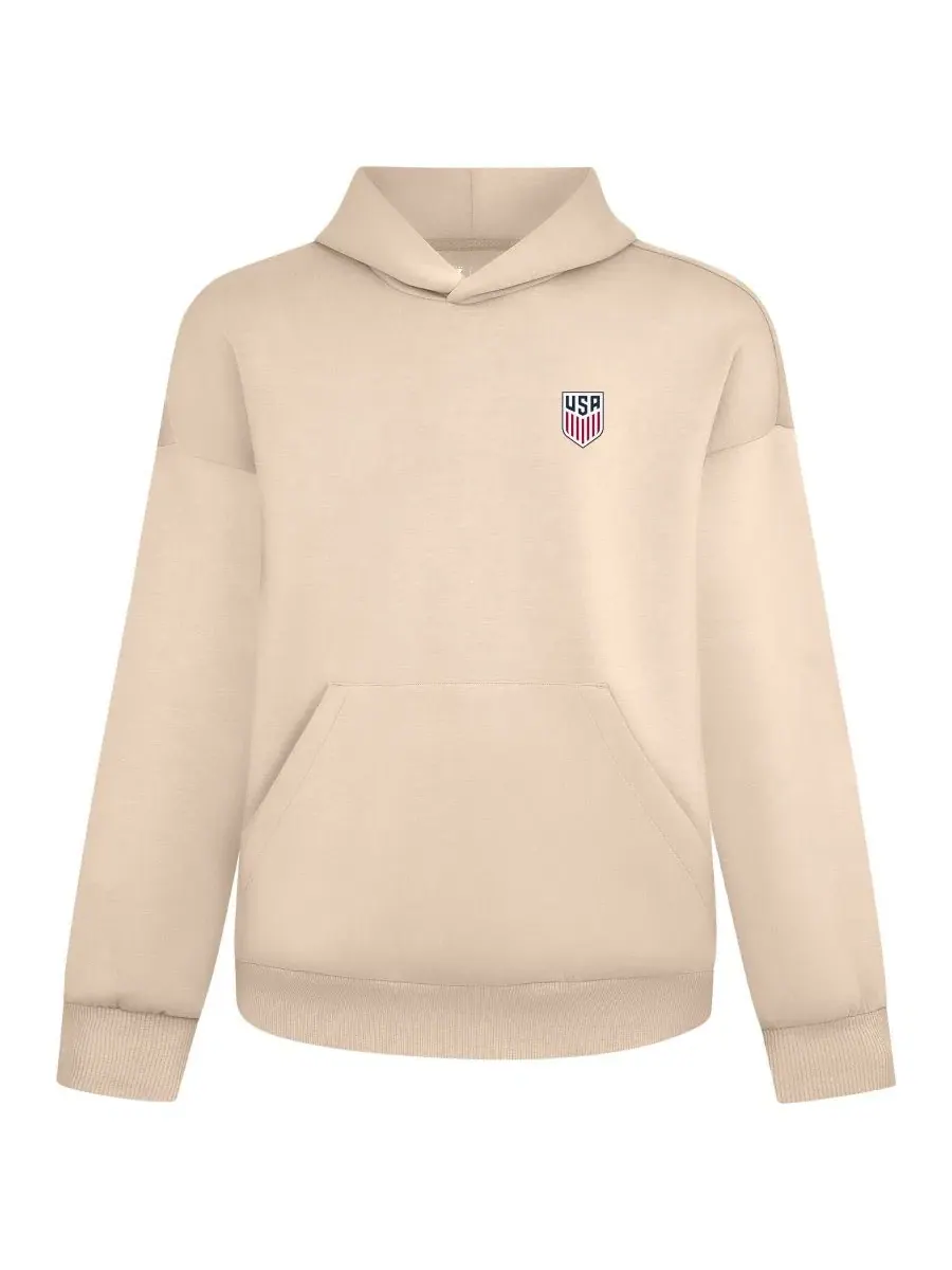 Худи с трехмерным патчем, длинным рукавом, модель Luxe Signature Tri-Blend 3-D Patch LevelWear — изображение 1 из 1, хаки