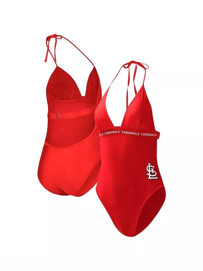 Женский красный слитный купальник St. Louis Cardinals Full Count G-III 4Her by Carl Banks — изображение 1 из 3