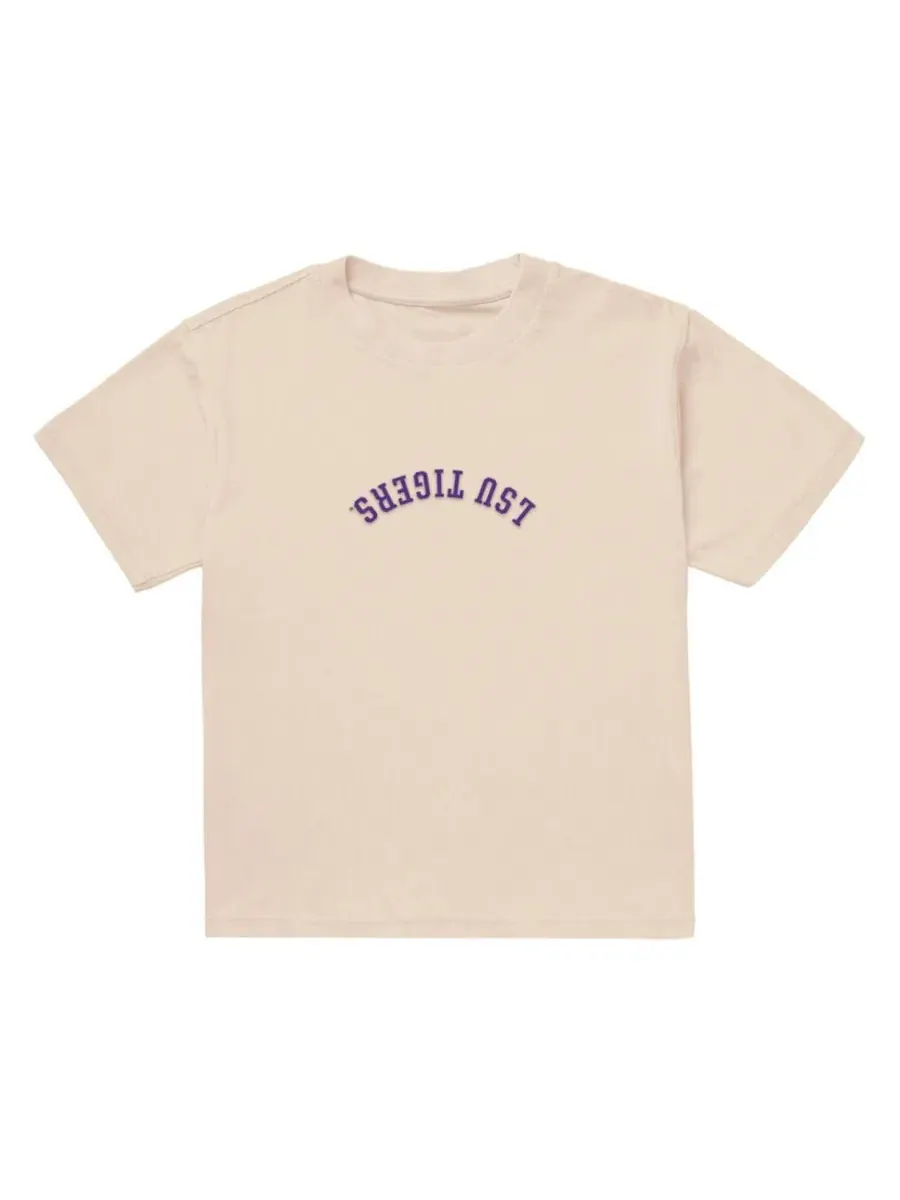 Футболка с вышивкой Upside Down Embroidered Vintage Heavyweight Uscape Apparel — изображение 2 из 2, бежевый