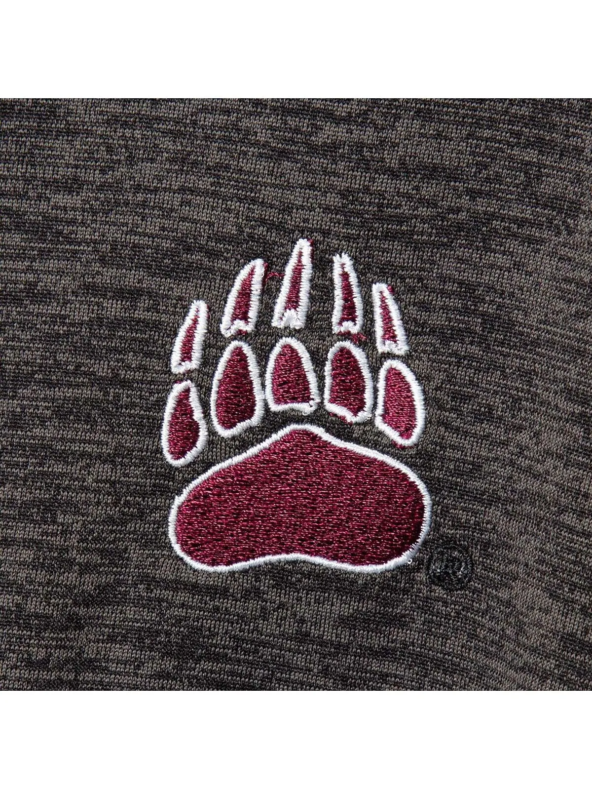 Мужская рубашка-поло heather black montana grizzlies down swing raglan Colosseum — изображение 2 из 4, черный