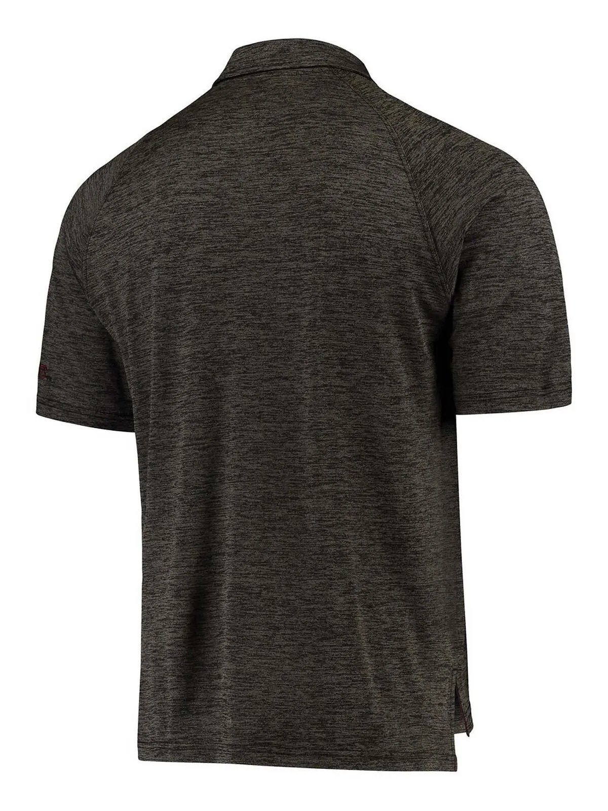 Мужская рубашка-поло heather black montana grizzlies down swing raglan Colosseum — изображение 3 из 4, черный