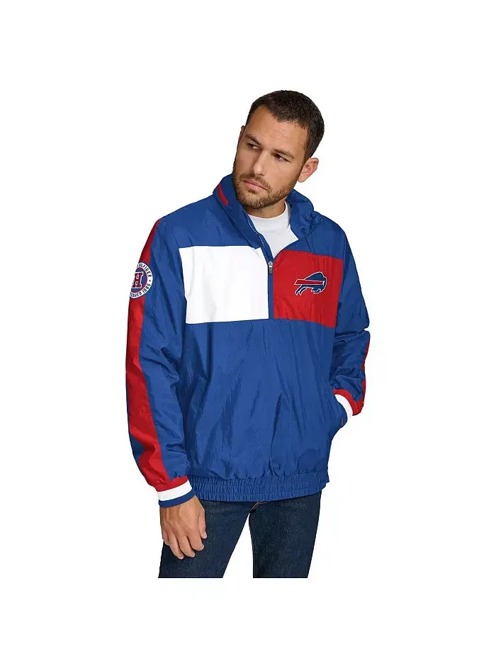 Мужская легкая худи-куртка с полумолнией Royal Buffalo Bills Gael Tommy Hilfiger — изображение 1 из 4