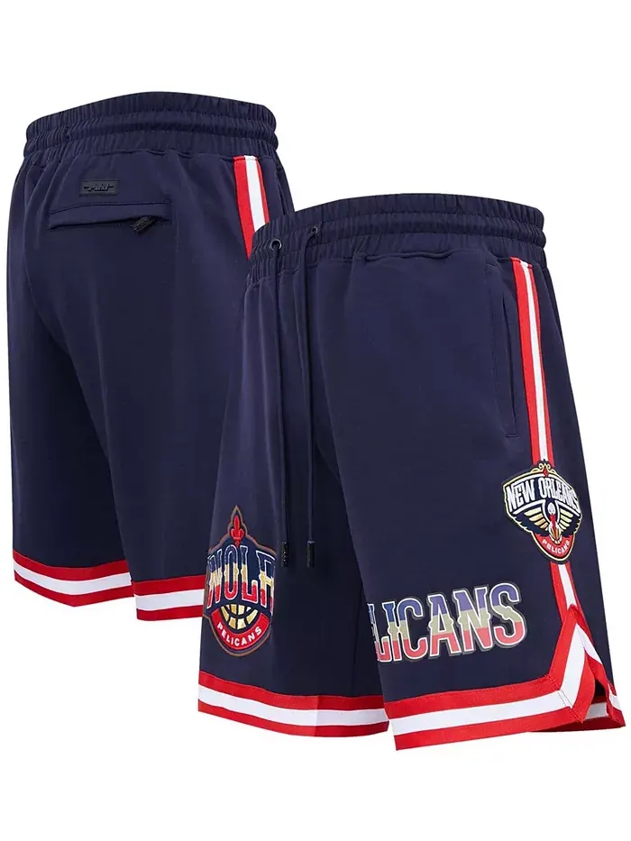 Мужские шорты New Orleans Pelicans из шенилла в синем цвете Pro Standard — изображение 1 из 4