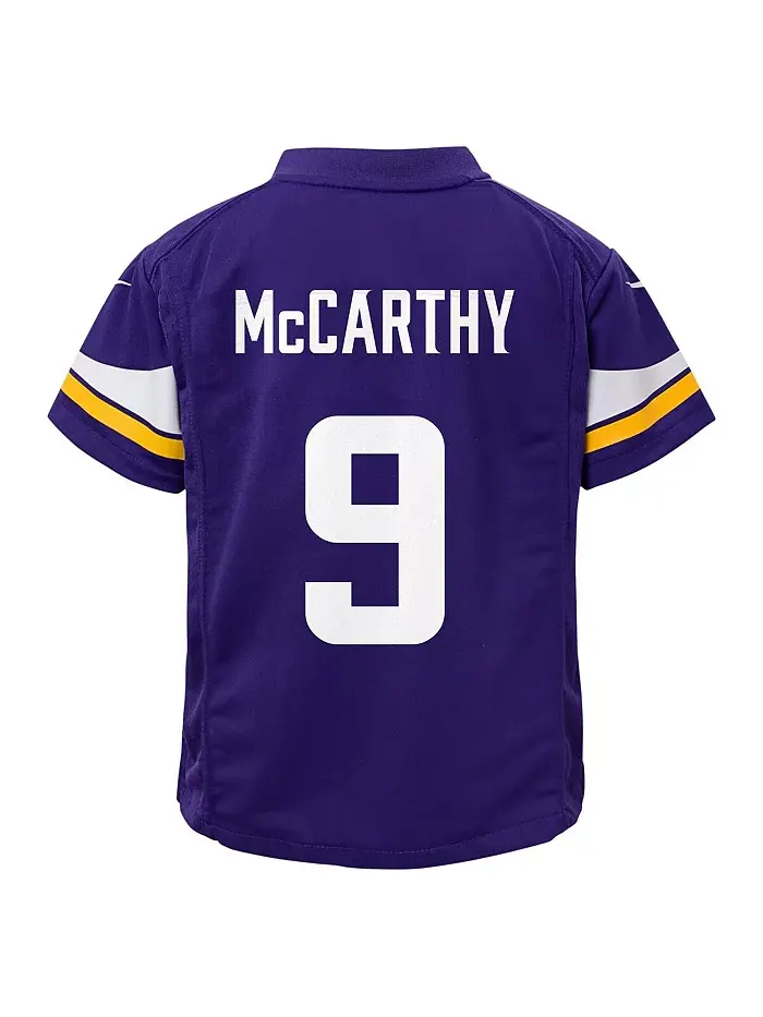 Детская футболка J.J. McCarthy Minnesota Vikings в фиолетовом цвете Nike — изображение 3 из 3