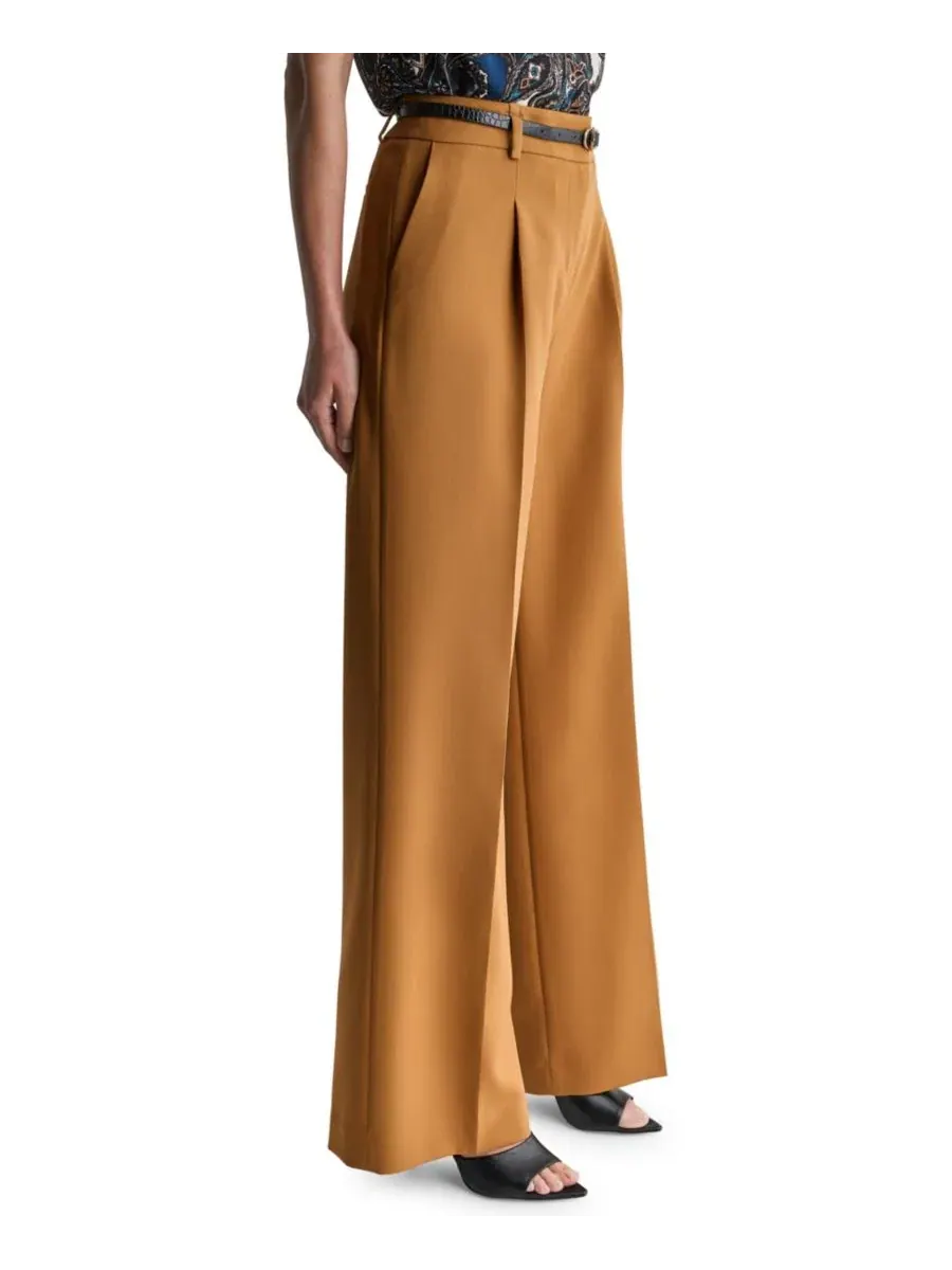 Брюки женские с защипами, широкие, с ремнем BCBG, Sienna Thread — изображение 2 из 5