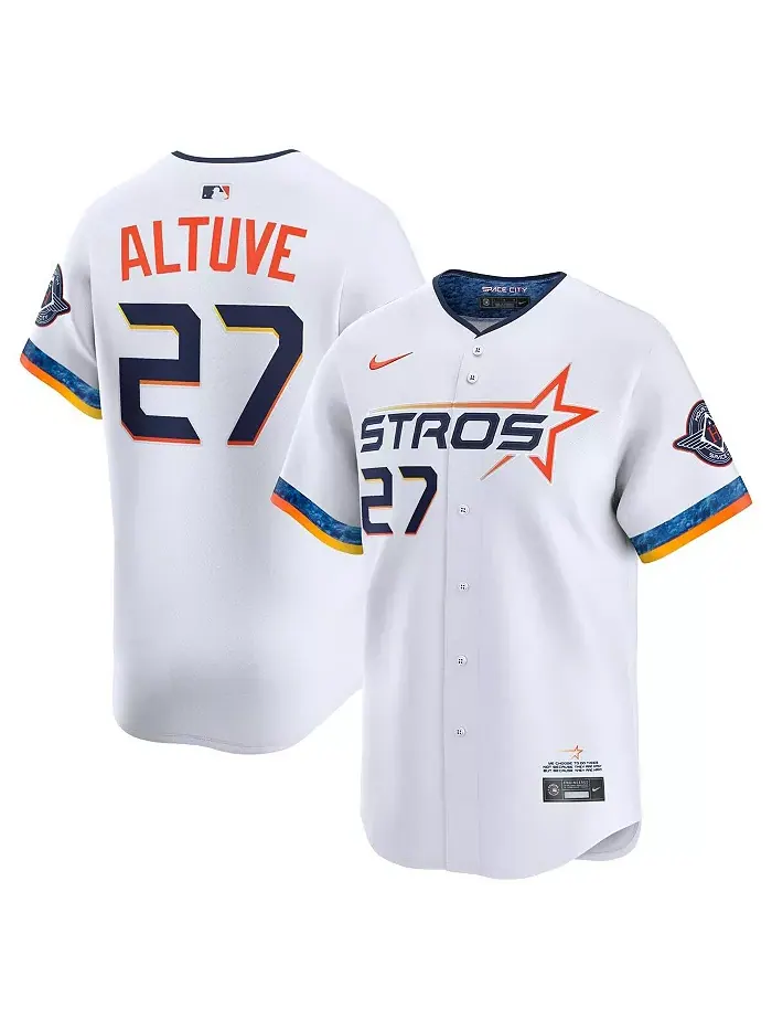 Мужская майка игрока Jose Altuve White Houston Astros 2025 City Connect Limited Nike — изображение 1 из 3
